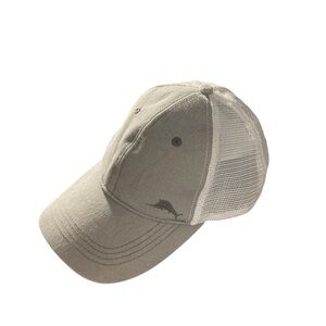 NWOT adjustable two-tone gray /white mesh Tommy Bahama Live The Island Life cap